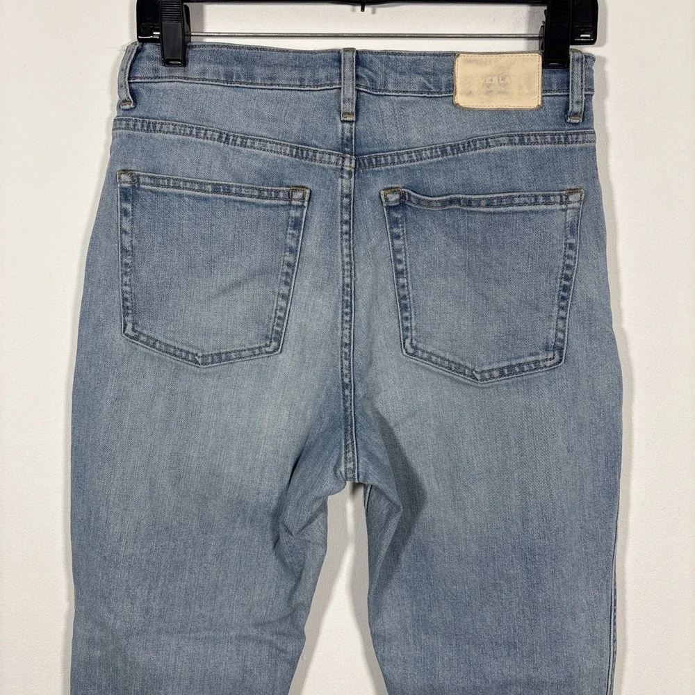 Everlane Cheeky Bootcut Denim Jean Stretch Light Wash Sunbleached Blue 27 Crop